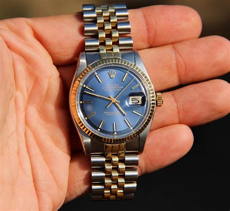 rolex 16013 dial blue|rolex datejust 1601 for sale.